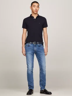 Koszulki Polo*Tommy Hilfiger Koszulka Polo O Wąskim Kroju 1985 Collection DESERT SKY