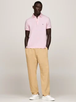 Koszulki Polo*Tommy Hilfiger Koszulka Polo O Wąskim Kroju 1985 Collection LIGHT PINK
