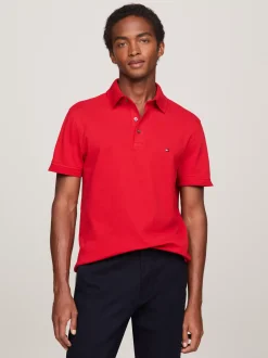 Koszulki Polo*Tommy Hilfiger Koszulka Polo O Wąskim Kroju 1985 Collection PRIMARY RED