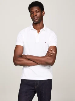 Koszulki Polo*Tommy Hilfiger Koszulka Polo O Wąskim Kroju 1985 Collection WHITE
