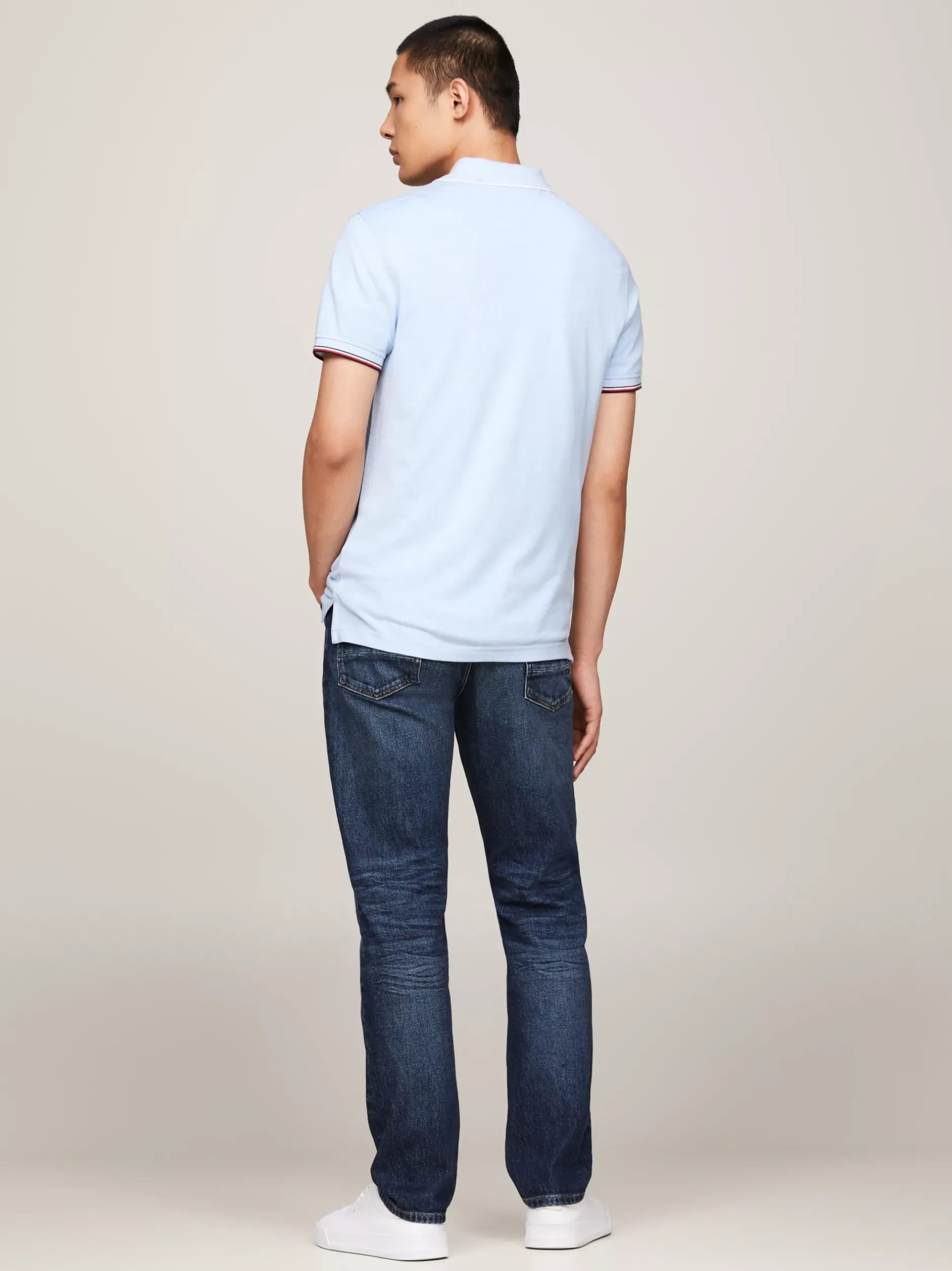 Koszulki Polo*Tommy Hilfiger Koszulka Polo O Wąskim Kroju VESSEL BLUE