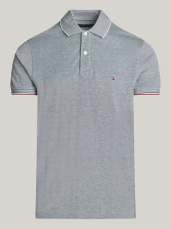 Koszulki Polo*Tommy Hilfiger Koszulka Polo O Wąskim Kroju ORNAMENTAL GREEN