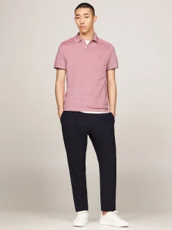 Koszulki Polo*Tommy Hilfiger Koszulka Polo O Wąskim Kroju DARK MAGMA