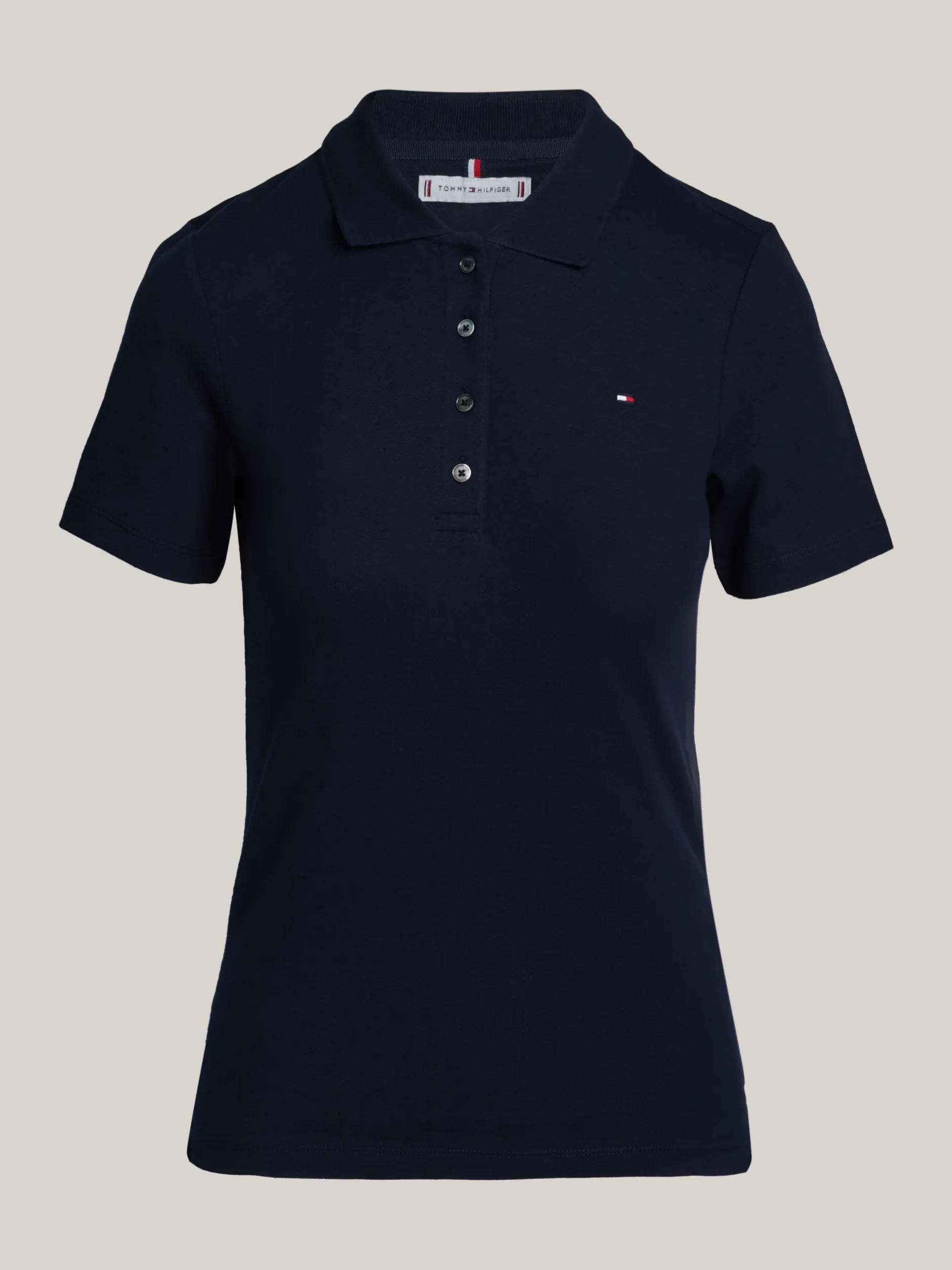 Koszulki Polo*Tommy Hilfiger Koszulka Polo O Wąskim Kroju DESERT SKY