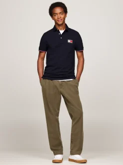 Koszulki Polo*Tommy Hilfiger Koszulka Polo Paris 1985 Collection DESERT SKY