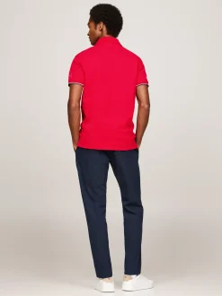 Koszulki Polo*Tommy Hilfiger Koszulka Polo Paris 1985 Collection PRIMARY RED