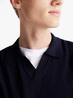 Swetry Z Okrągłym Dekoltem|Swetry*Tommy Hilfiger Koszulka Polo Smart Casual O Regularnym Kroju DESERT SKY