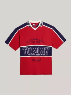 Koszulki Polo*Tommy Hilfiger Koszulka Polo Unisex Z Logo SWEET CAYENNE