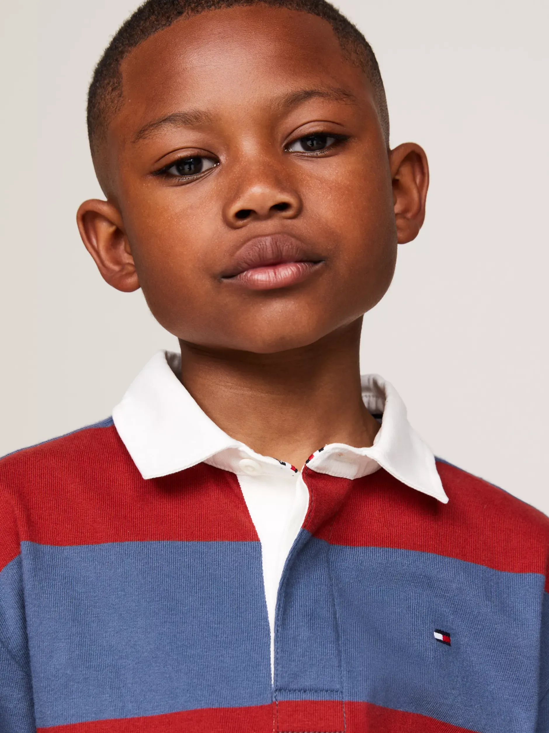 Bluzy Dresowe I Z Kapturem*Tommy Hilfiger Koszulka Polo W Stylu Rugby Z Długim Rękawem RWB COLORBLOCK