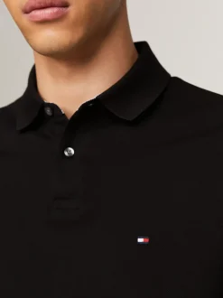 Koszulki Polo*Tommy Hilfiger Koszulka Polo Z Długim Rękawem 1985 Collection BLACK