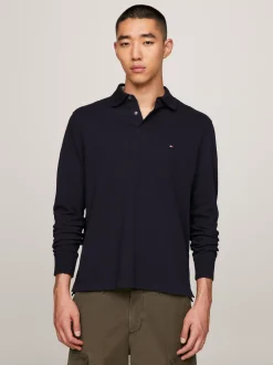 Koszulki Polo*Tommy Hilfiger Koszulka Polo Z Długim Rękawem 1985 Collection DESERT SKY