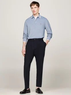 Koszulki Polo*Tommy Hilfiger Koszulka Polo Z Długim Rękawem DEEP INDIGO