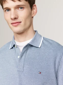 Koszulki Polo*Tommy Hilfiger Koszulka Polo Z Długim Rękawem DEEP INDIGO