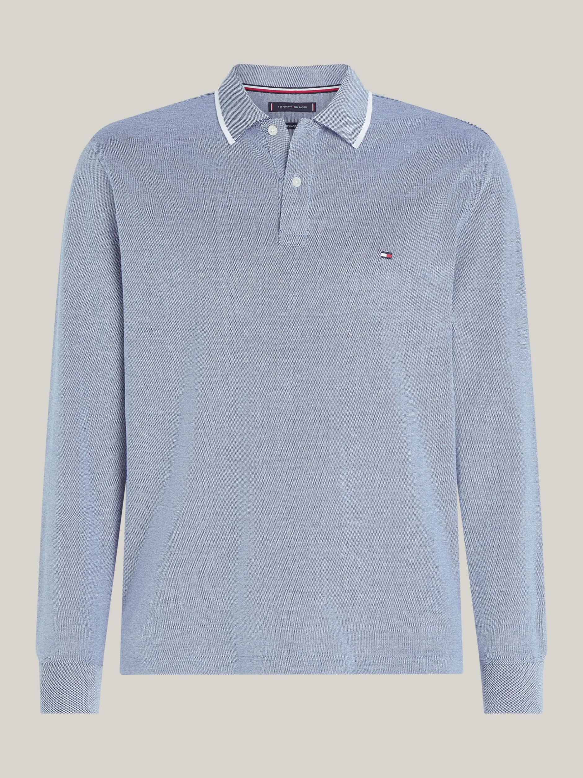 Koszulki Polo*Tommy Hilfiger Koszulka Polo Z Długim Rękawem DEEP INDIGO