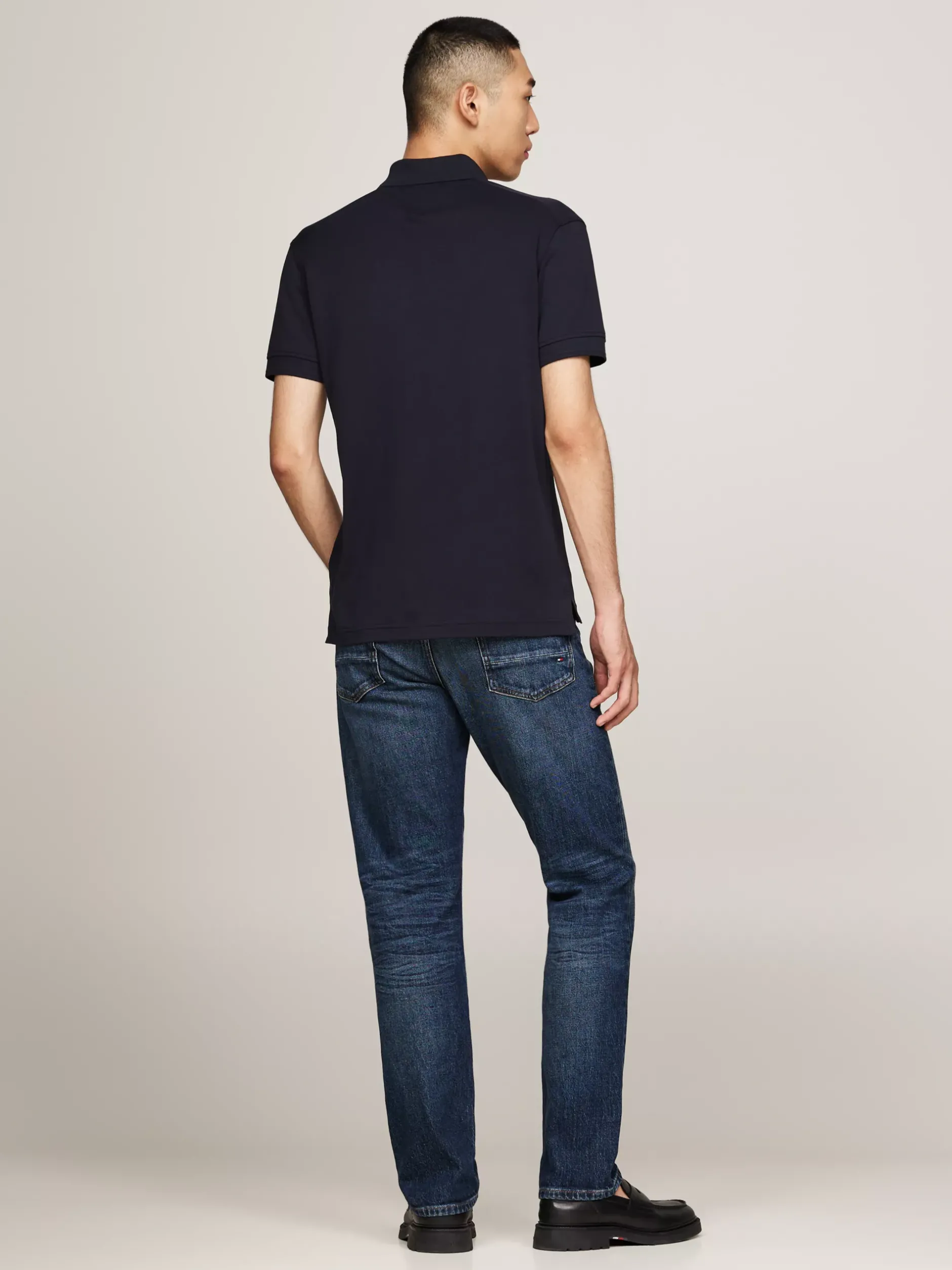 Koszulki Polo*Tommy Hilfiger Koszulka Polo Z Dzianiny Interlock DESERT SKY