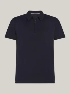Koszulki Polo*Tommy Hilfiger Koszulka Polo Z Dzianiny Interlock DESERT SKY
