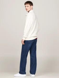 Koszulki Polo*Tommy Hilfiger Koszulka Polo Z żeglarskim Logo IVORY PETAL