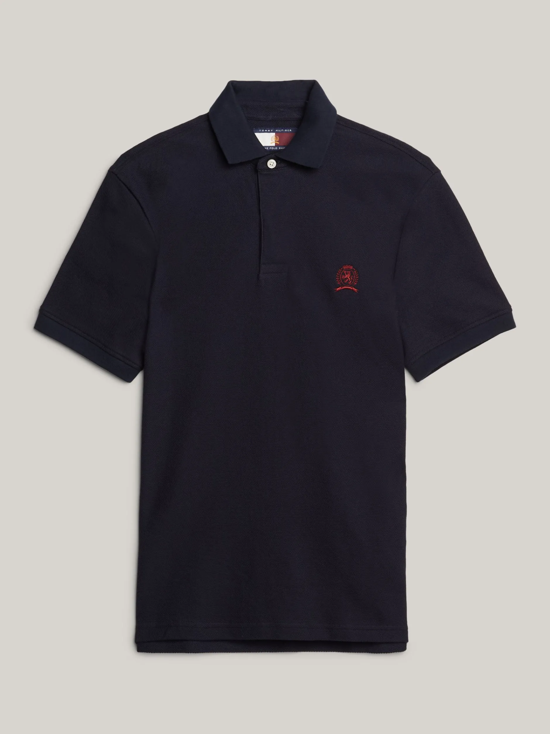 Koszulki Polo*Tommy Hilfiger Koszulka Polo Z Haftowanym Emblematem DESERT SKY