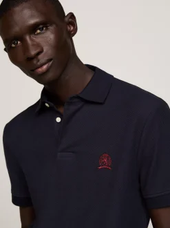 Koszulki Polo*Tommy Hilfiger Koszulka Polo Z Haftowanym Emblematem DESERT SKY