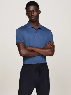 Koszulki Polo*Tommy Hilfiger Koszulka Polo Z Wyszywanym Logo AEGEAN SEA