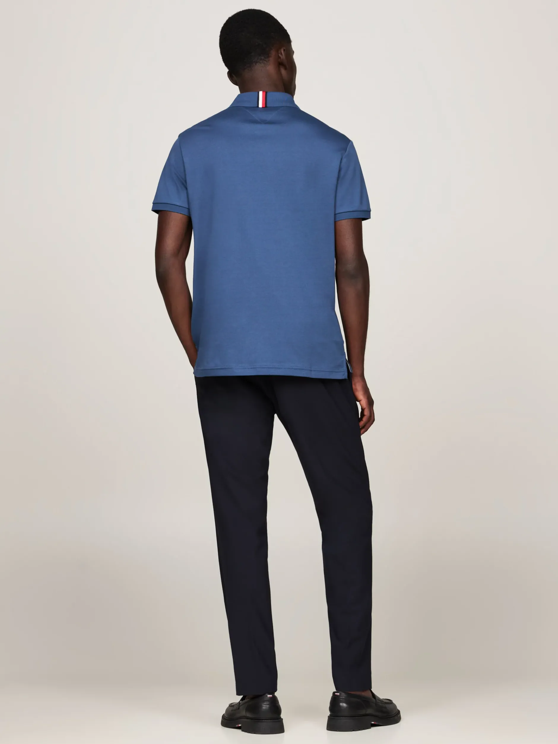 Koszulki Polo*Tommy Hilfiger Koszulka Polo Z Wyszywanym Logo AEGEAN SEA