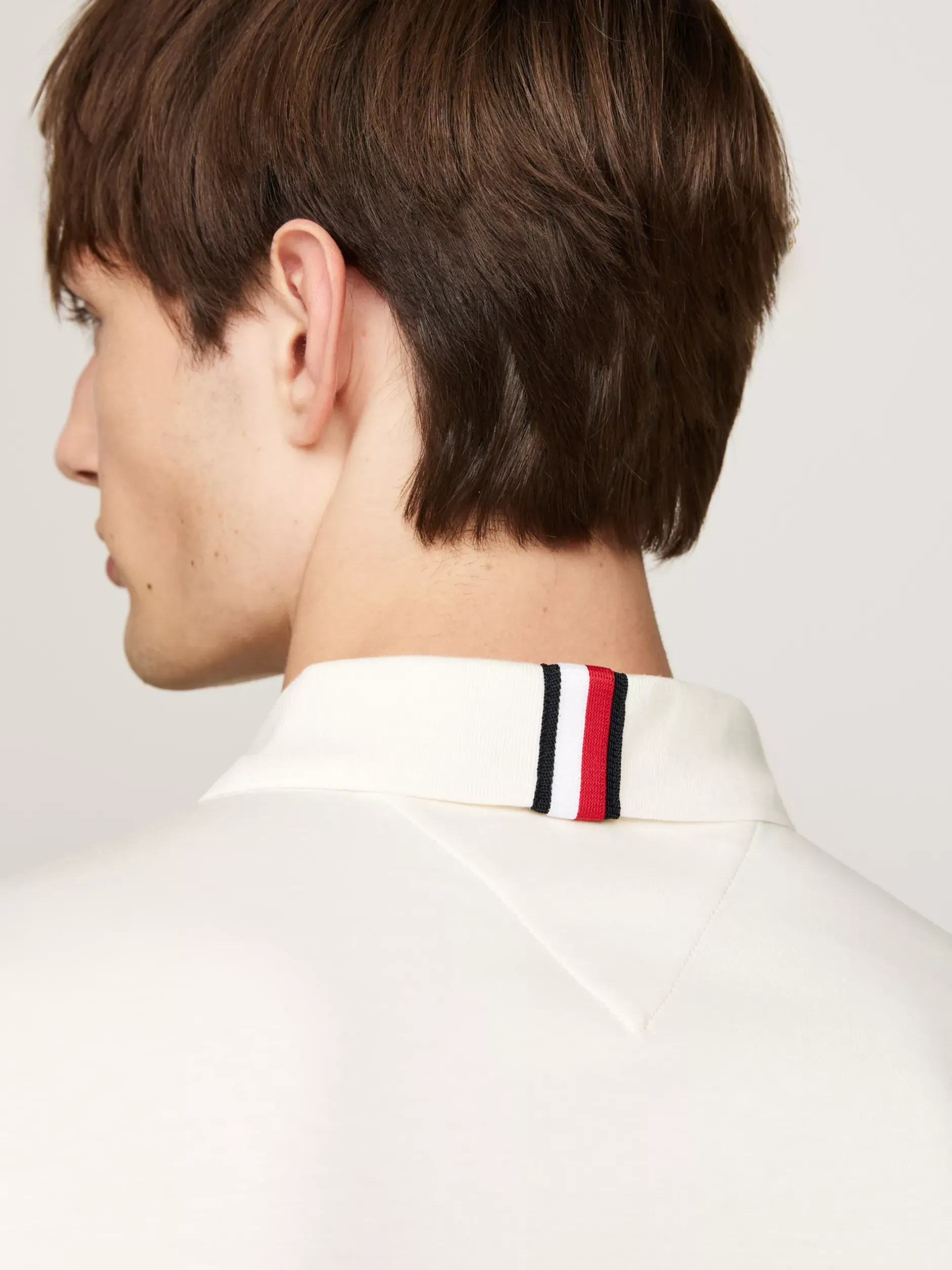 Koszulki Polo*Tommy Hilfiger Koszulka Polo Z Wyszywanym Logo IVORY PETAL