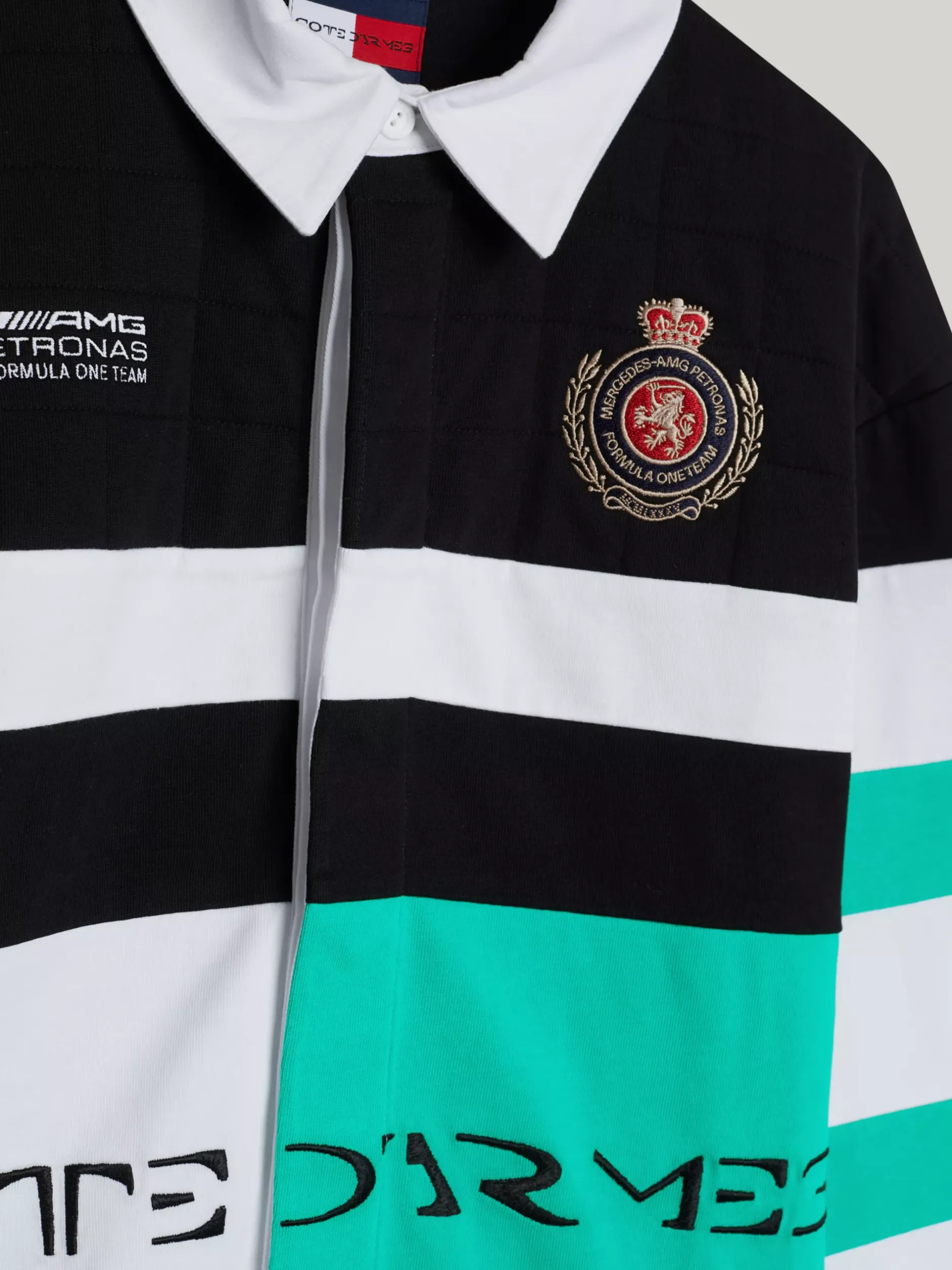 Koszulki Polo*Tommy Hilfiger Koszulka Rugby Tommy X Mercedes F1 X CR BLACK