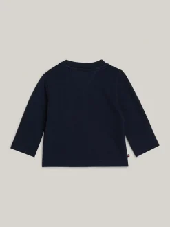 Dziewczynki|Chłopcy*Tommy Hilfiger Koszulka Z Długim Rękawem Z Logo Hilfiger DESERT SKY