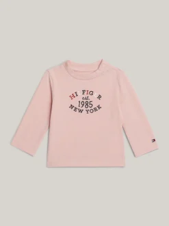 Dziewczynki|Chłopcy*Tommy Hilfiger Koszulka Z Długim Rękawem Z Logo Hilfiger SOFT ROSE
