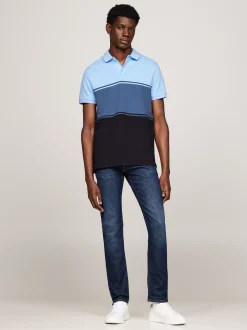 Koszulki Polo*Tommy Hilfiger Koszulko Polo Z Wyhaftowaną Flagą AEGEAN SEA