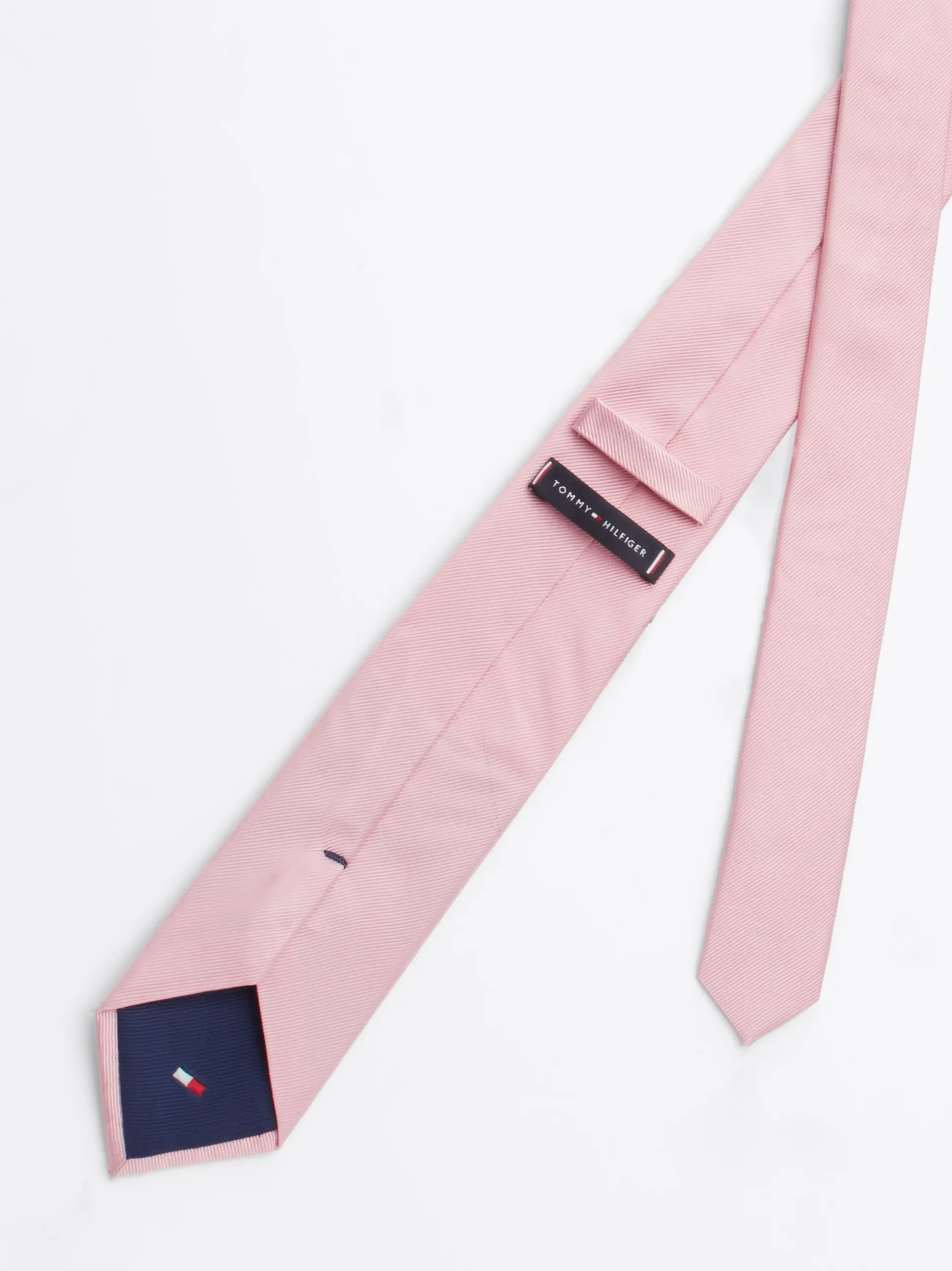 Krawaty & Poszetki*Tommy Hilfiger Krawat Z Jedwabnej Tkaniny PINK SHADE