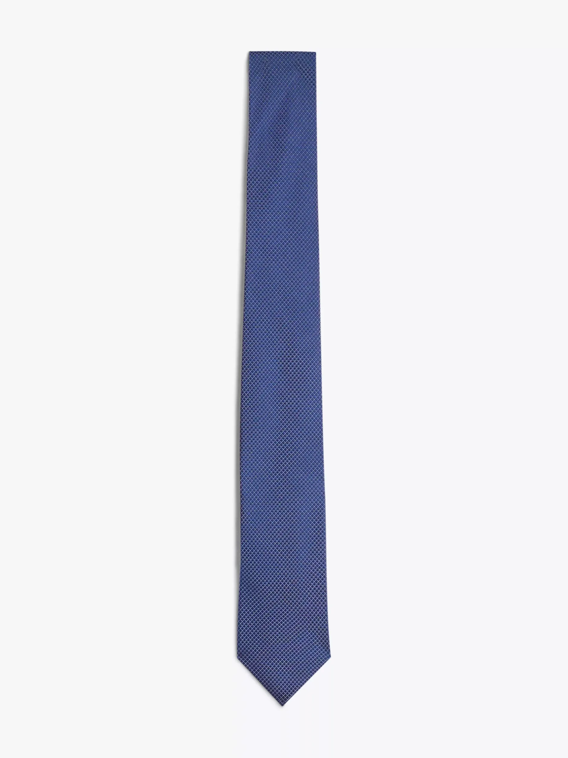 Krawaty & Poszetki*Tommy Hilfiger Krawat Z Jedwabnej Tkaniny W Drobne Kropki DEEP INDIGO / DESERT SKY
