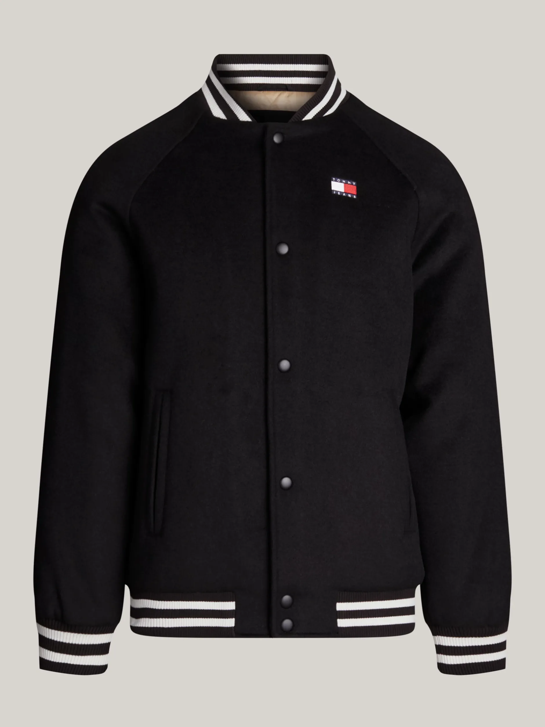Kurtki & Płaszcze|Bomberki*Tommy Hilfiger Kurtka Bomber Z Kontrastowymi Detalami BLACK