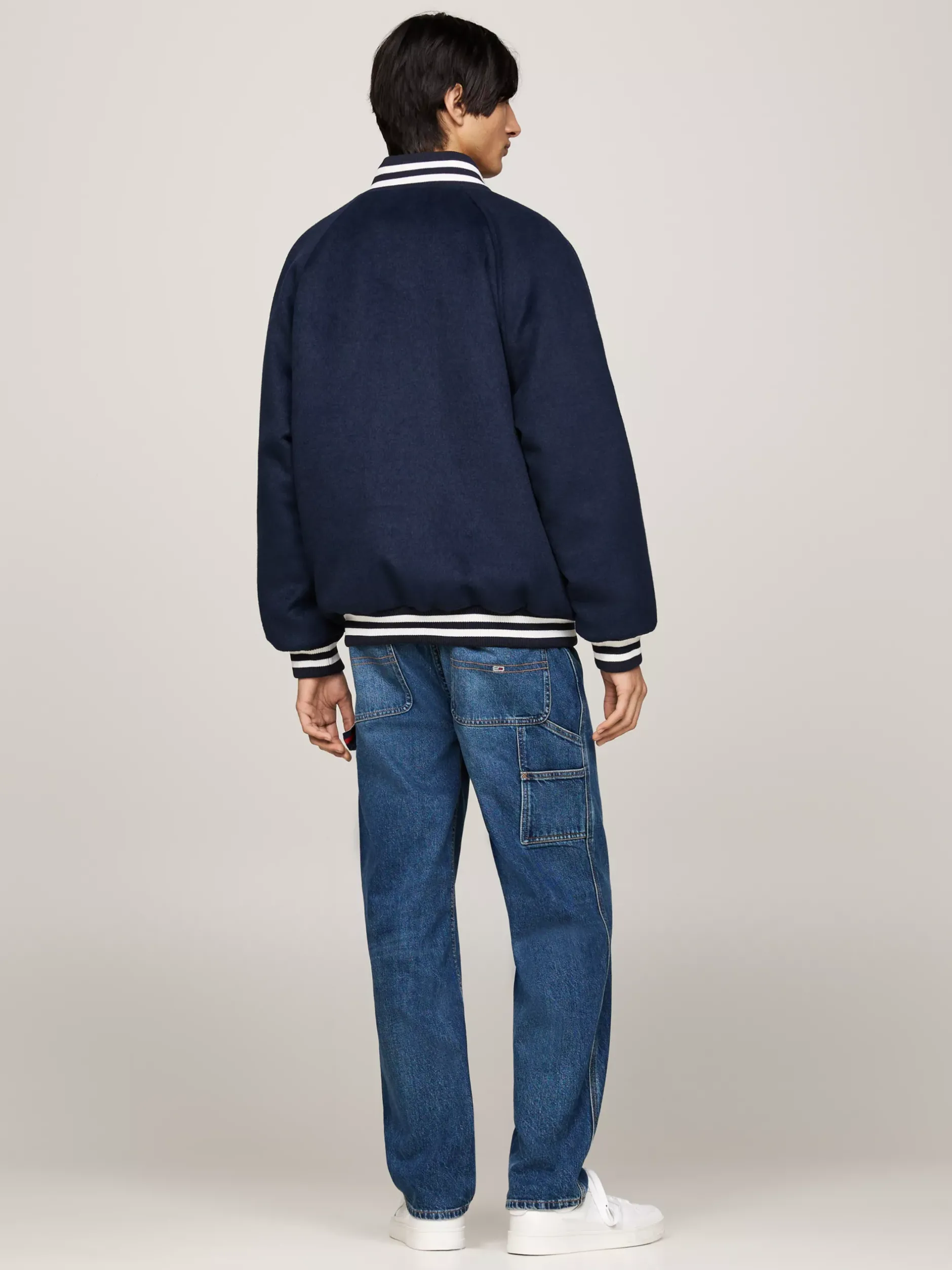 Kurtki & Płaszcze|Bomberki*Tommy Hilfiger Kurtka Bomber Z Kontrastowymi Detalami DARK NIGHT NAVY