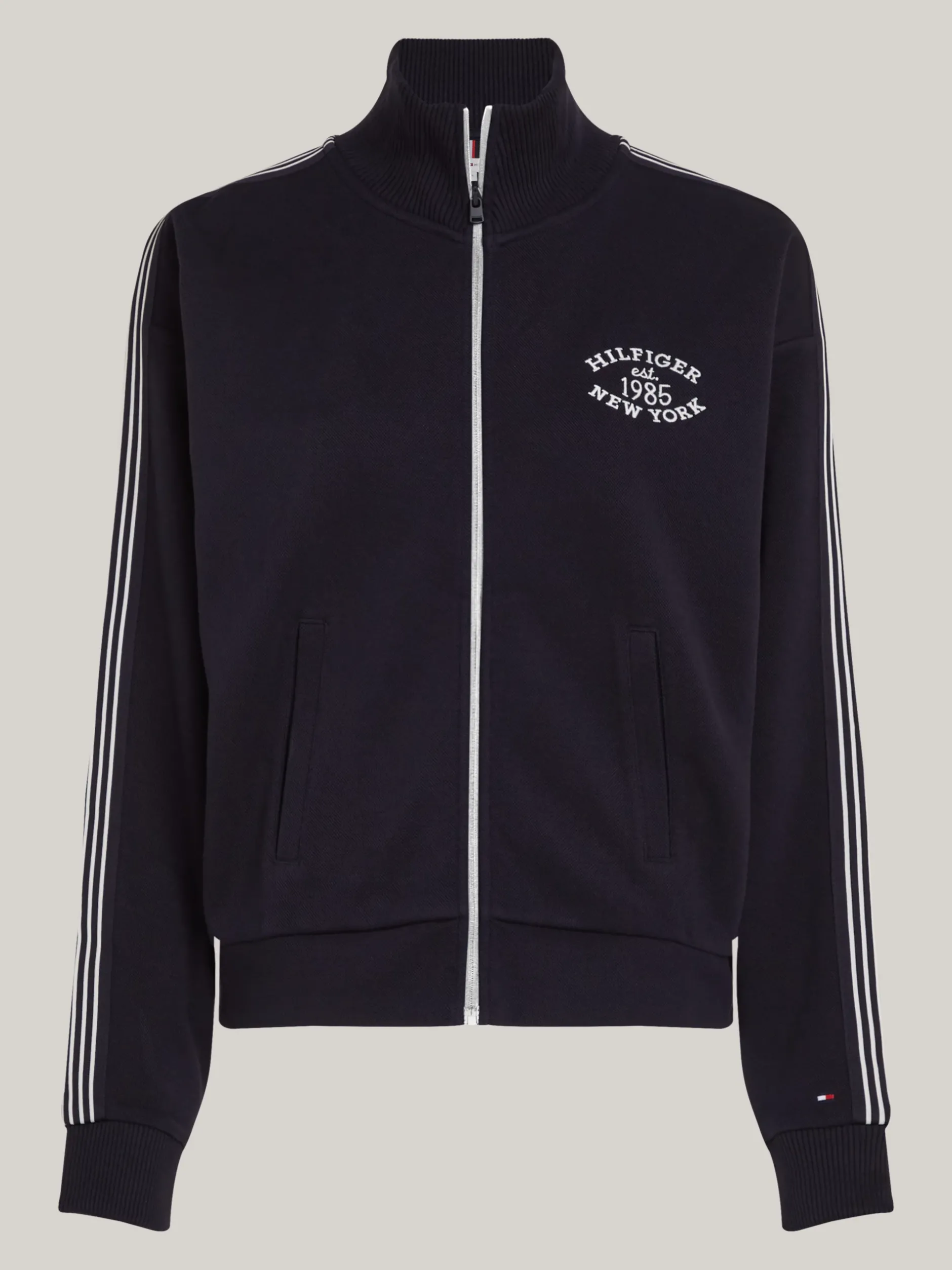 Bluzy Dresowe & Z Kapturem*Tommy Hilfiger Kurtka Dresowa W Stylu Varsity DESERT SKY