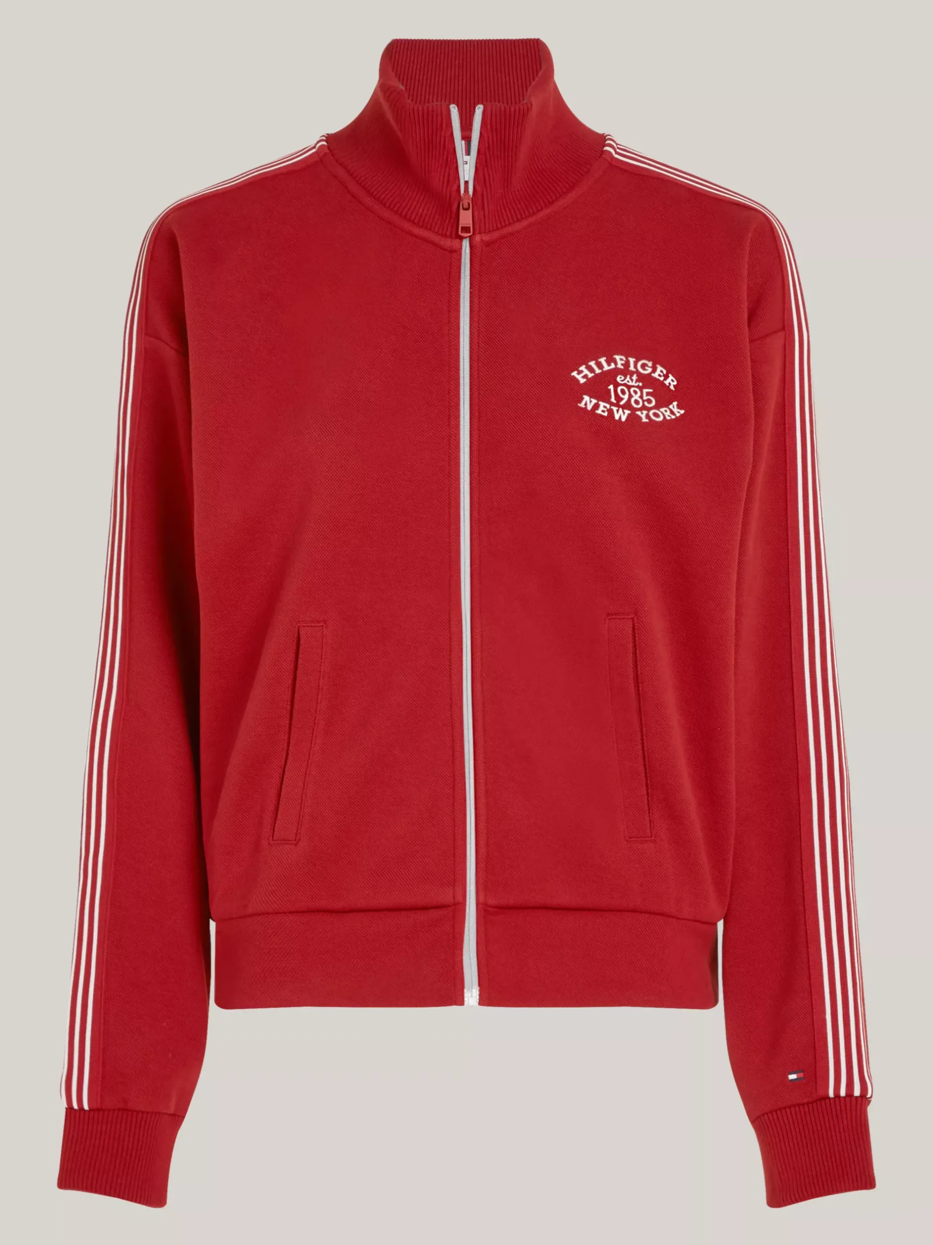 Bluzy Dresowe & Z Kapturem*Tommy Hilfiger Kurtka Dresowa W Stylu Varsity DARK MAGMA