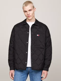 Kurtki & Płaszcze*Tommy Hilfiger Kurtka Koszulowa Z Puchowym Wypełnieniem BLACK