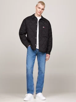 Kurtki & Płaszcze*Tommy Hilfiger Kurtka Koszulowa Z Puchowym Wypełnieniem BLACK