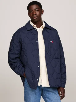 Kurtki & Płaszcze*Tommy Hilfiger Kurtka Koszulowa Z Puchowym Wypełnieniem DARK NIGHT NAVY