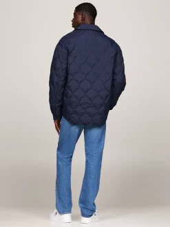 Kurtki & Płaszcze*Tommy Hilfiger Kurtka Koszulowa Z Puchowym Wypełnieniem DARK NIGHT NAVY