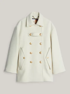 Kurtki & Płaszcze|Wełniane Płaszcze*Tommy Hilfiger Kurtka Typu Bosmanka IVORY