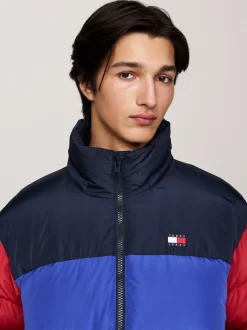 Kurtki & Płaszcze*Tommy Hilfiger Kurtka Typu Puffer Alaska Z Blokami Kolorów BRIGHT BLUE MULTI