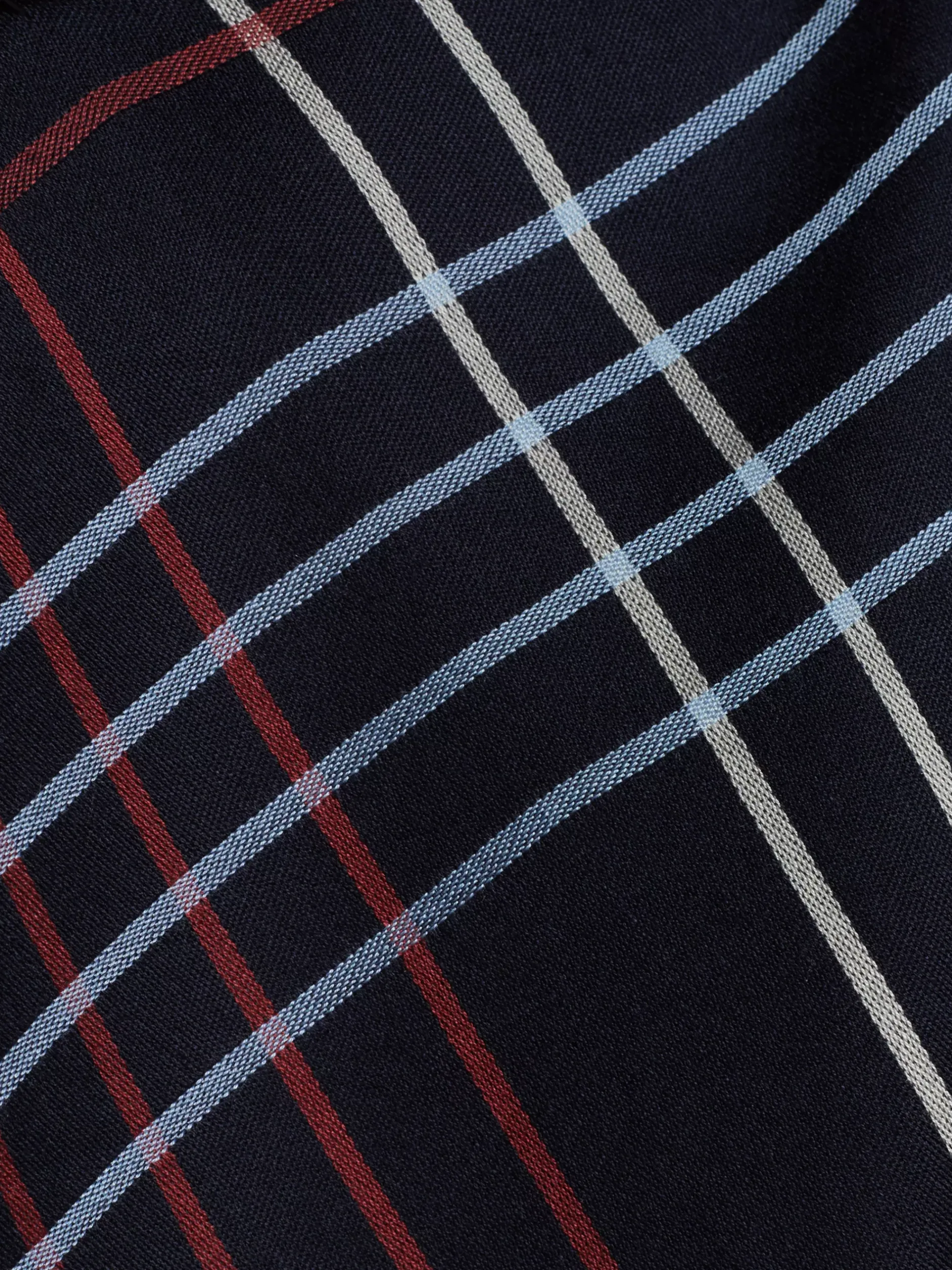 Szaliki|Szaliki*Tommy Hilfiger Kwadratowa Apaszka Corporate W Kratę SPACE BLUE