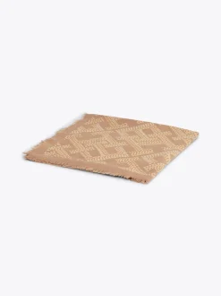 Szaliki|Szaliki*Tommy Hilfiger Kwadratowy Szal Z Monogramem TH BEIGE