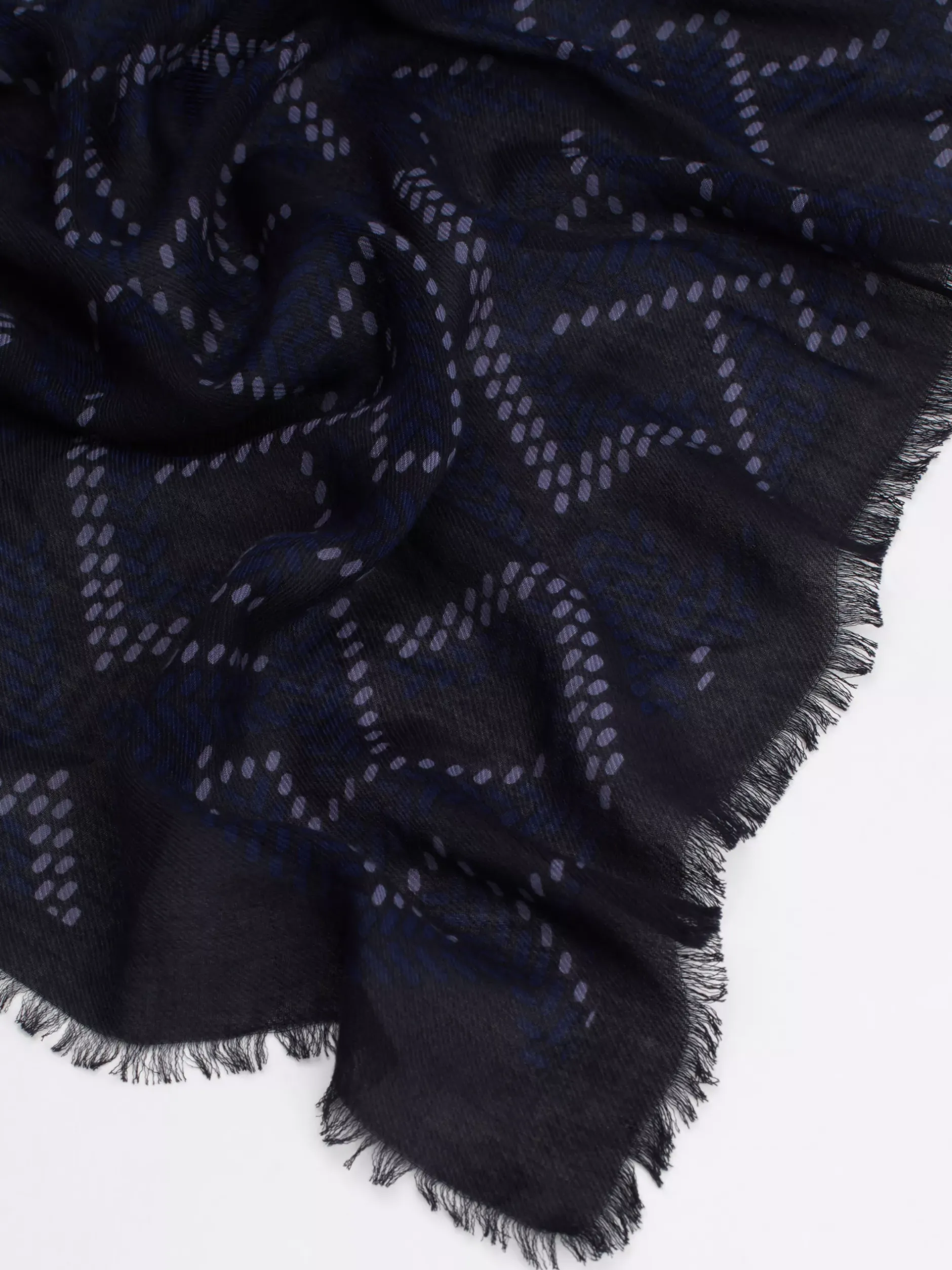 Szaliki|Szaliki*Tommy Hilfiger Kwadratowy Szal Z Monogramem TH SPACE BLUE