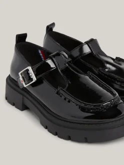 Obuwie I Akcesoria*Tommy Hilfiger Lakierowane Buty Na Podeszwie Z Protektorem BLACK