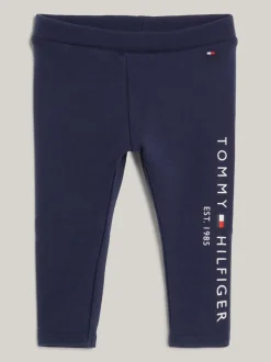 Spodnie, Szorty I Spódnice*Tommy Hilfiger Legginsy Essential Z Logo TWILIGHT NAVY