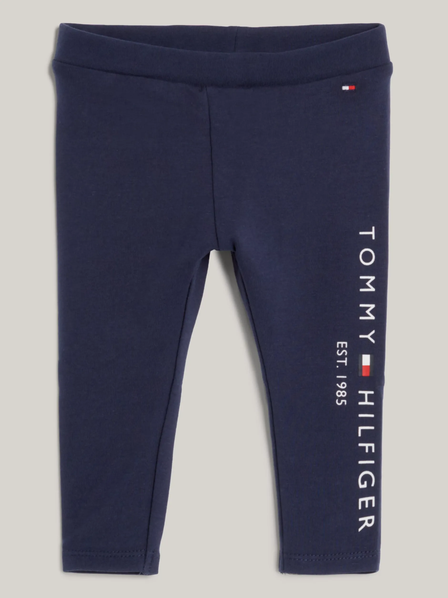 Spodnie, Szorty I Spódnice*Tommy Hilfiger Legginsy Essential Z Logo TWILIGHT NAVY
