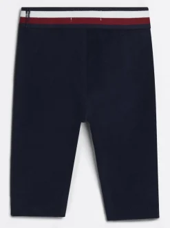 Dziewczynki|Chłopcy*Tommy Hilfiger Legginsy O Pełnej Długości Z Flagą Hilfiger DESERT SKY