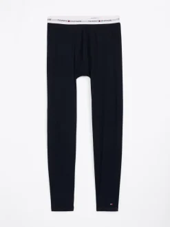 Bielizna*Tommy Hilfiger Legginsy Termoaktywne Z Logo Na Pasku DESERT SKY